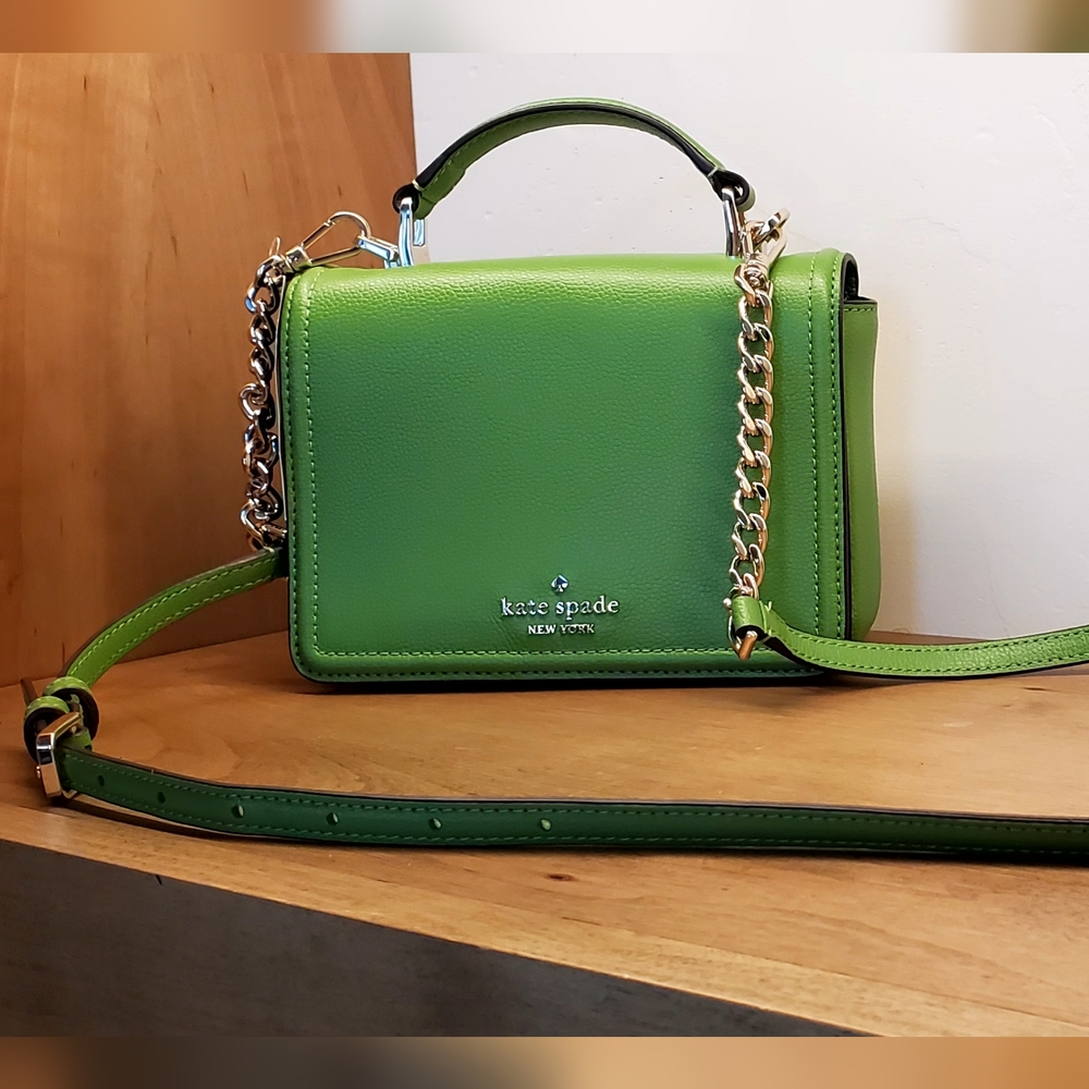 Kate Spade Patterson Dr. Turtle Green Convertible Mini Bag, NWT - Picture 3 of 16